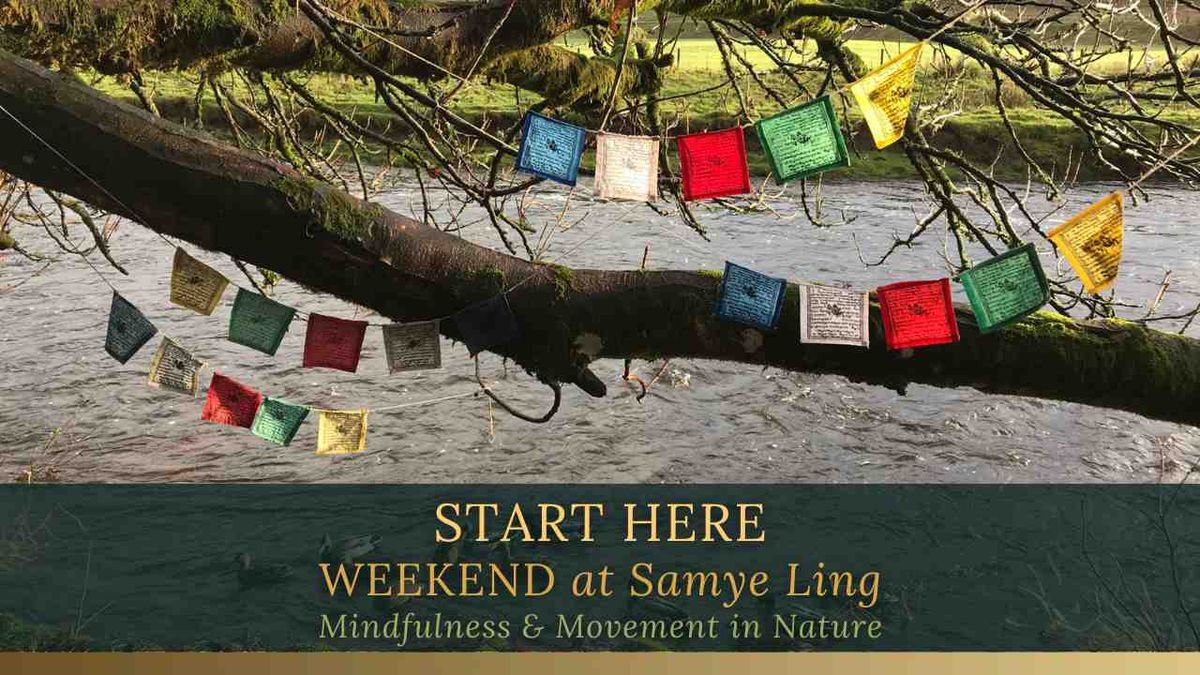 START MINDFULNESS HERE \u2022 Mindfulness & Movement in Nature Weekend at Samye Ling \u2022 \u00a3165