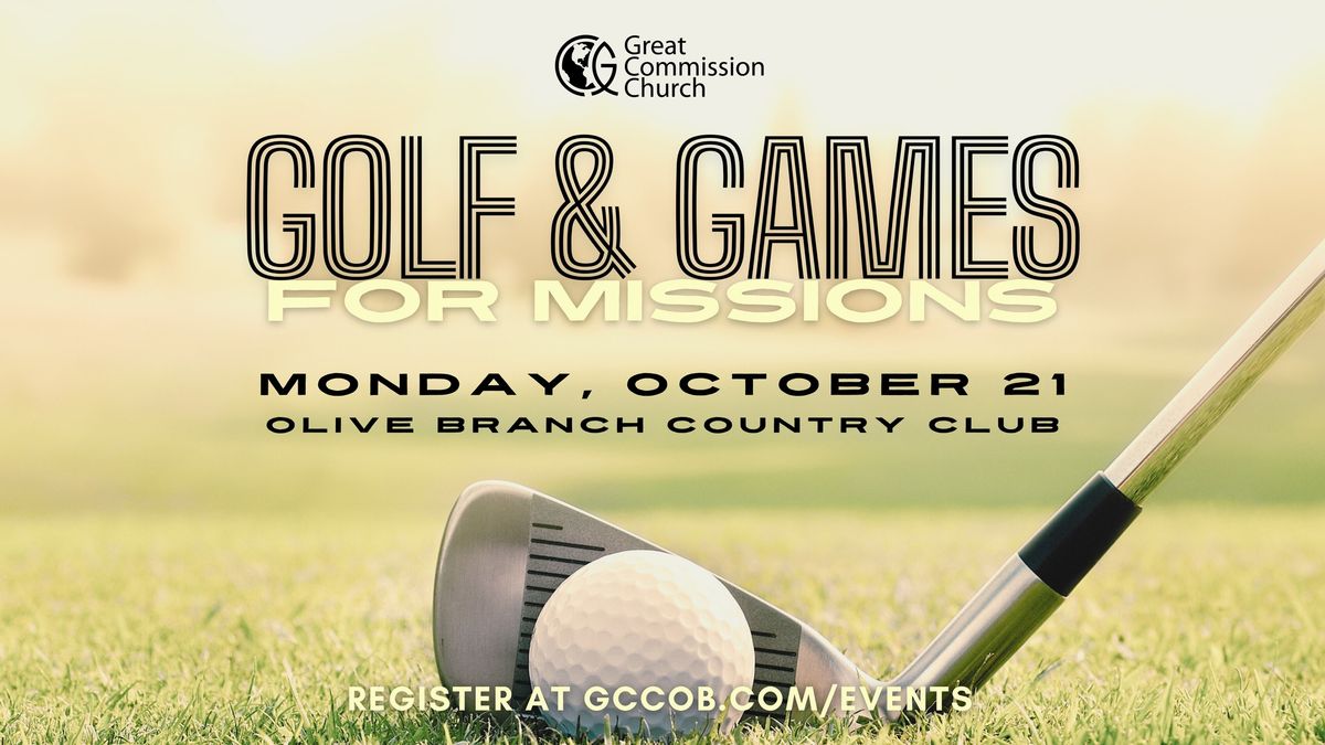 Great Commission Church\u2013 Golf & Games for Missions