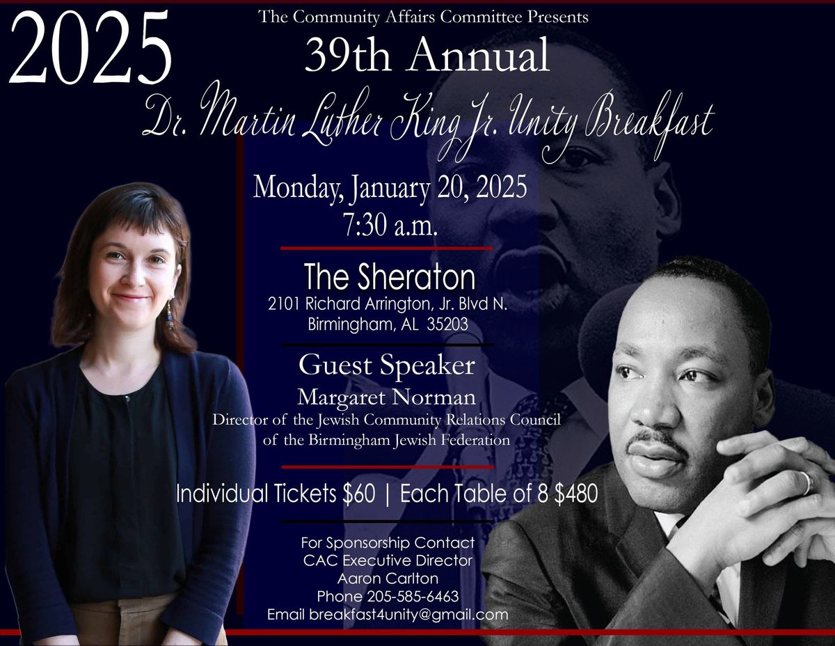 Annual Dr. Martin Luther King, Jr. Unity Breakfast