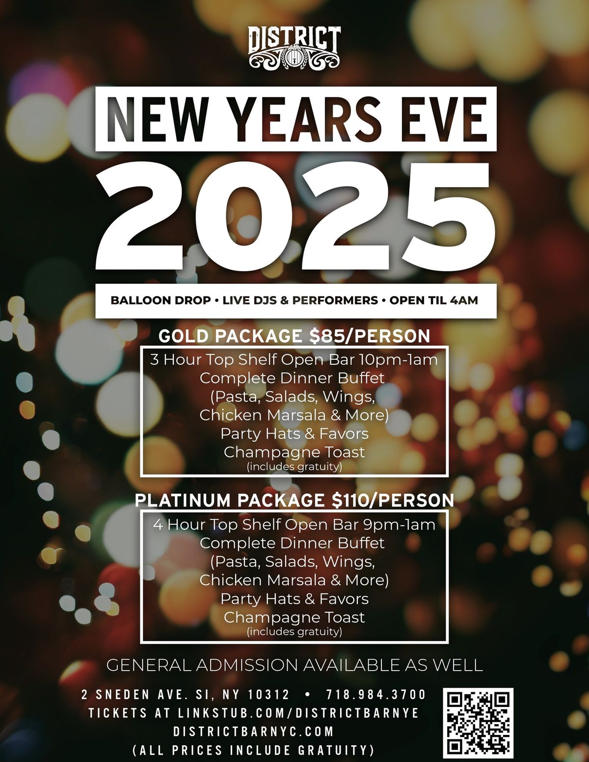 New Years Eve Party 2025 - District - 12.31.24 