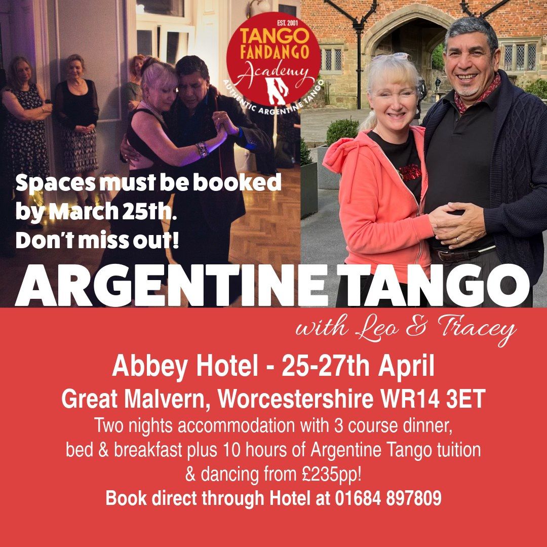 Argentine Tango weekend at the Abbey Hotel, Great Malvern