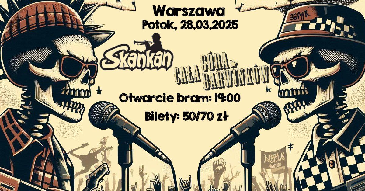 Skankan & Ca\u0142a G\u00f3ra Barwink\u00f3w | 28.03.2025 | Warszawa | Potok