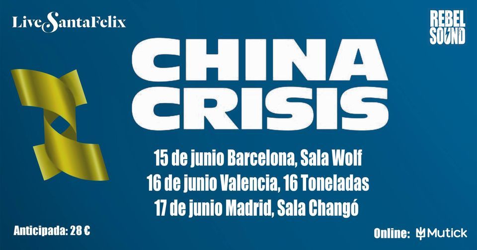 CHINA CRISIS en Barcelona