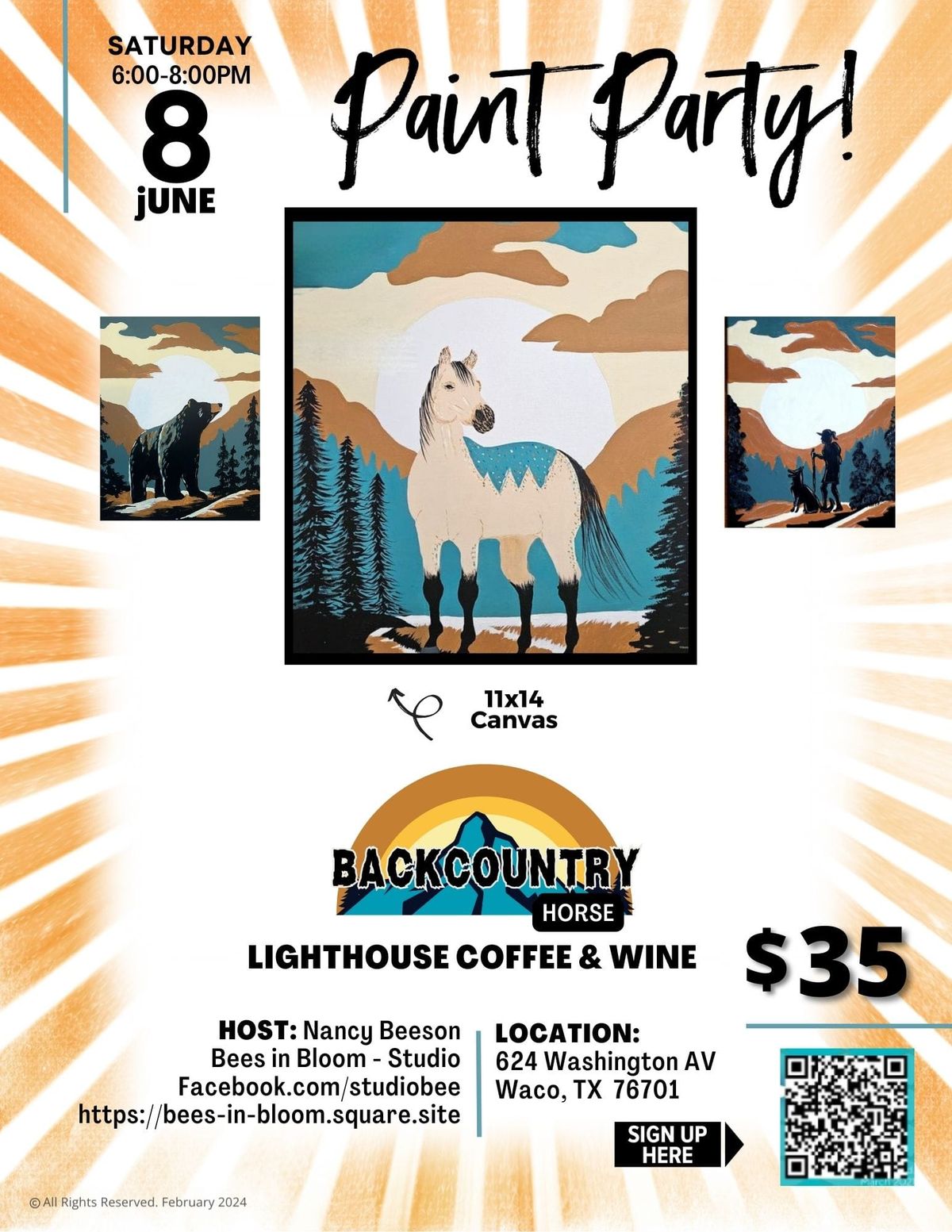 Paint & Sip at Lighthouse Coffee & Wine - Backcountry
