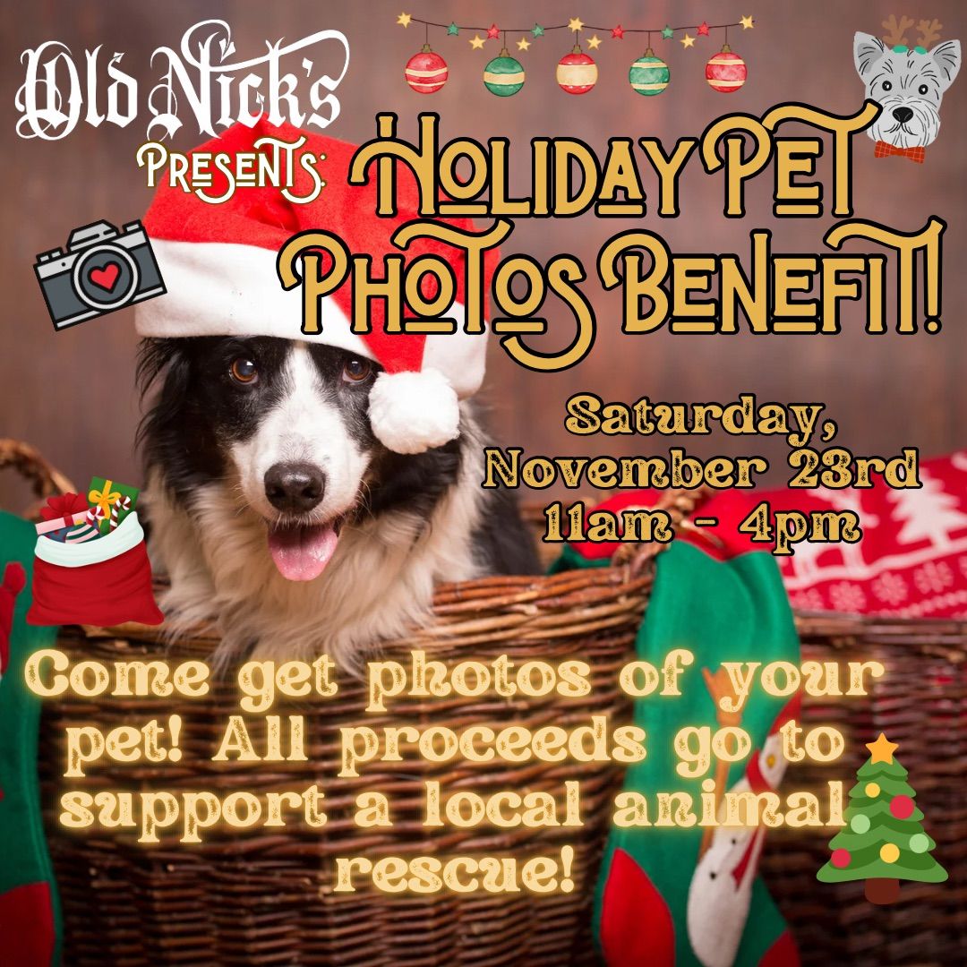 Holiday Pet Photos Benefit!