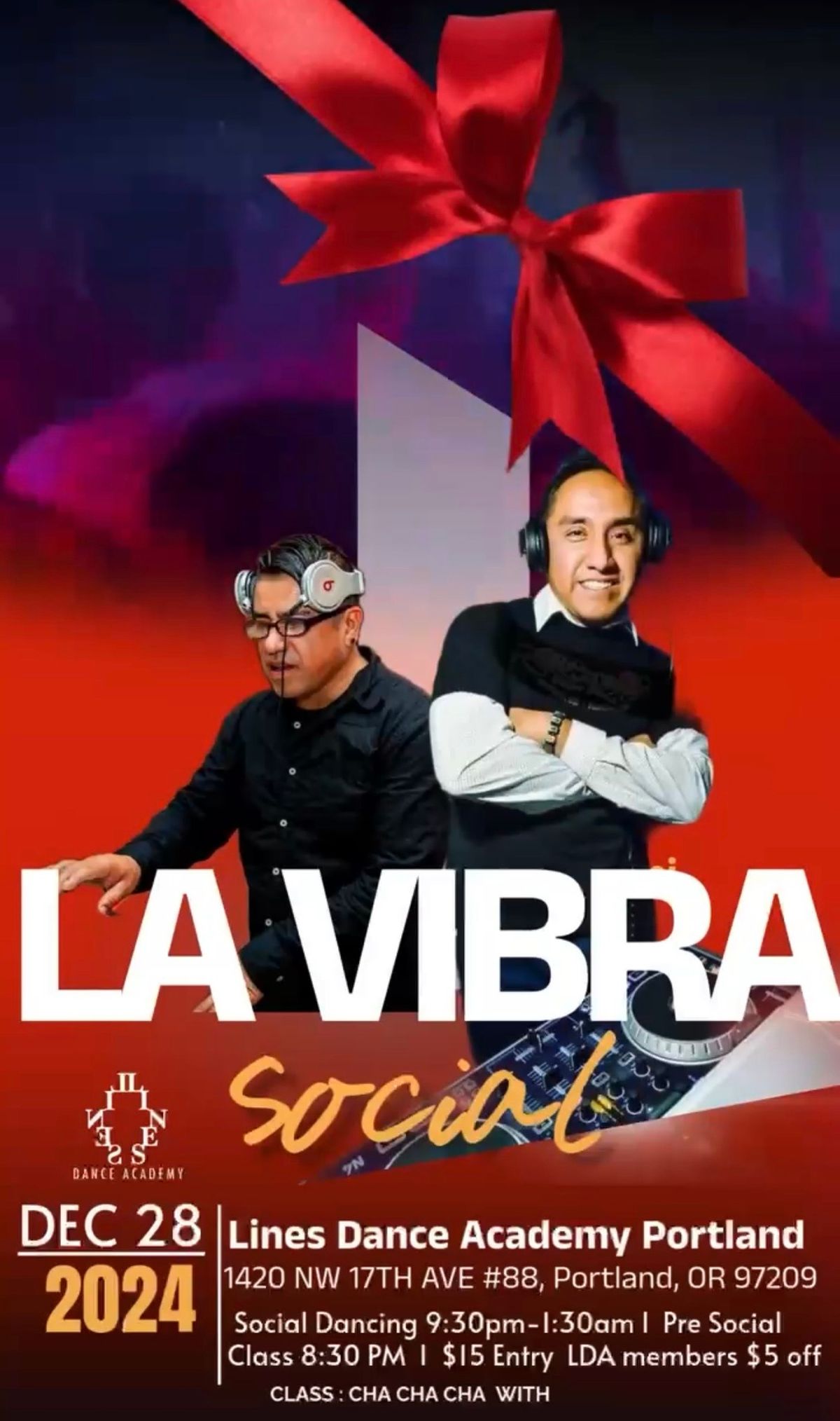 "End-of-Year La Vibra: 50\/50 Salsa & Bachata Bash" 