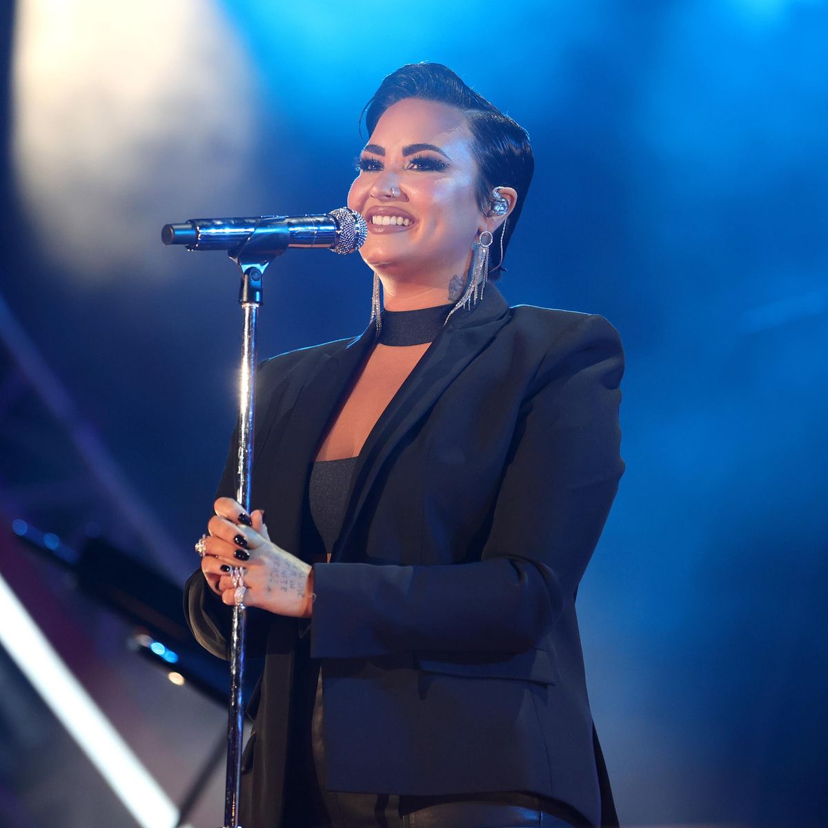 Demi Lovato with Adela
