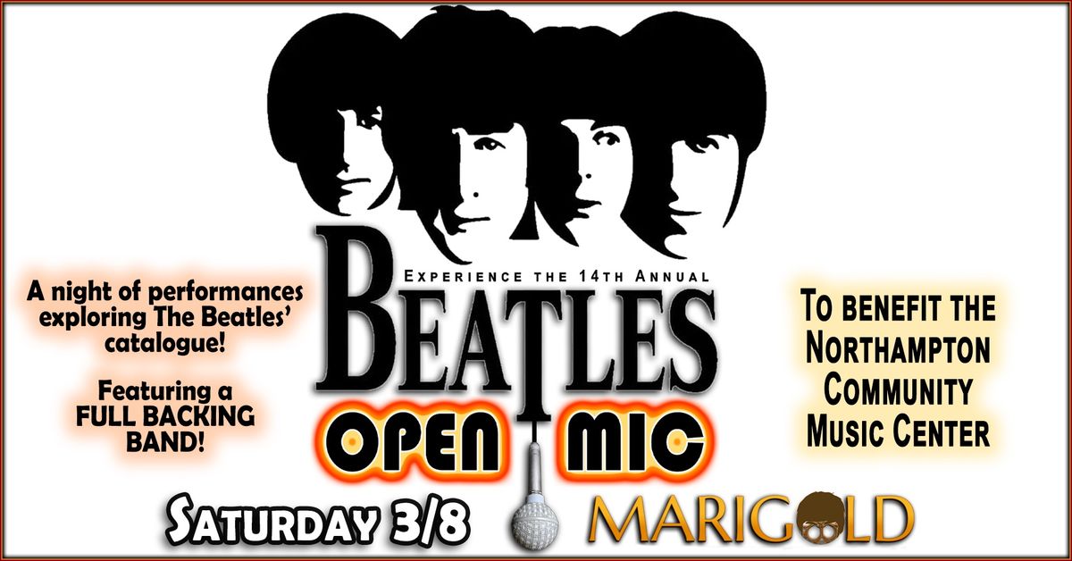 The 14th Annual Beatles Open Mic and NCMC Fundraiser