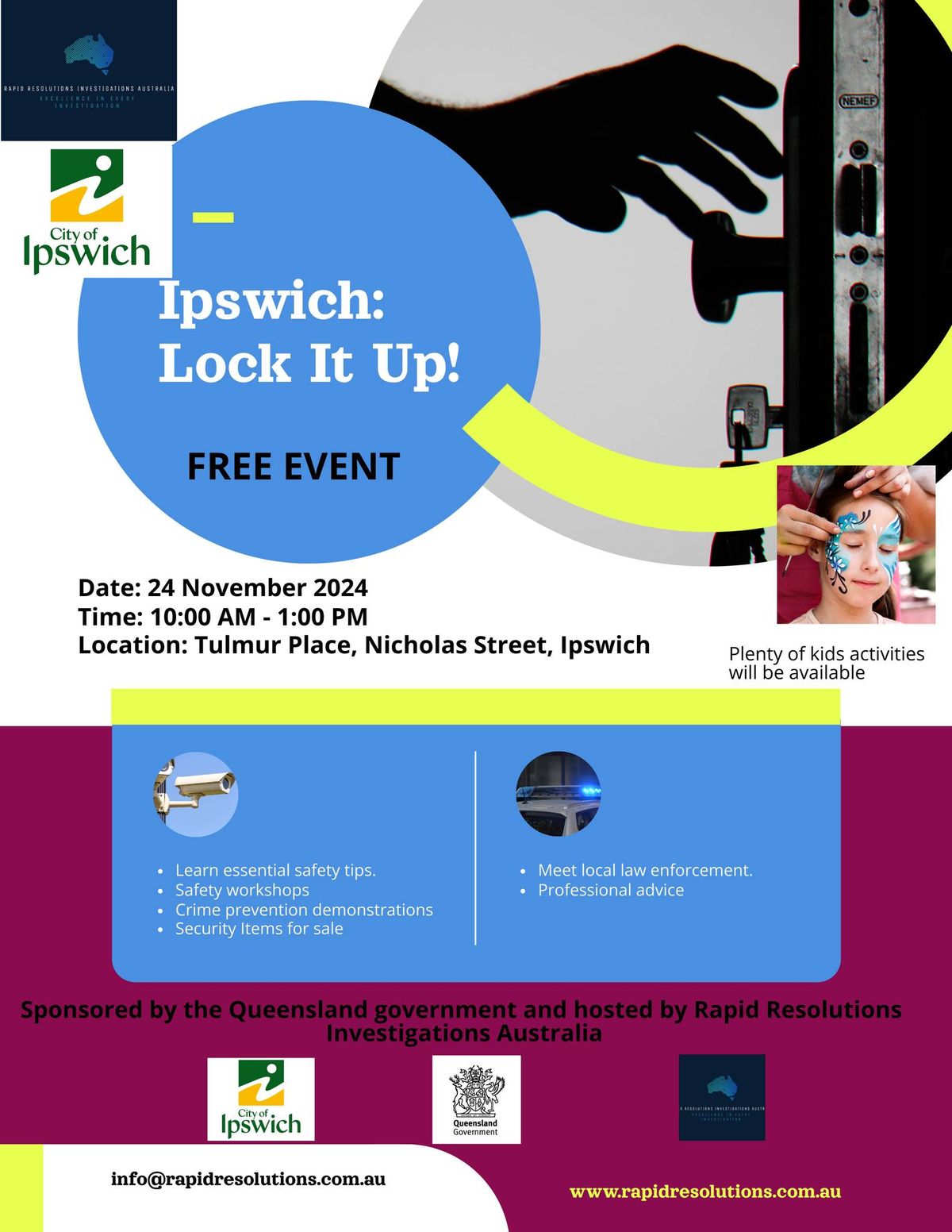 Ipswich Lock it up! - Pre-Holiday Community Safety Event