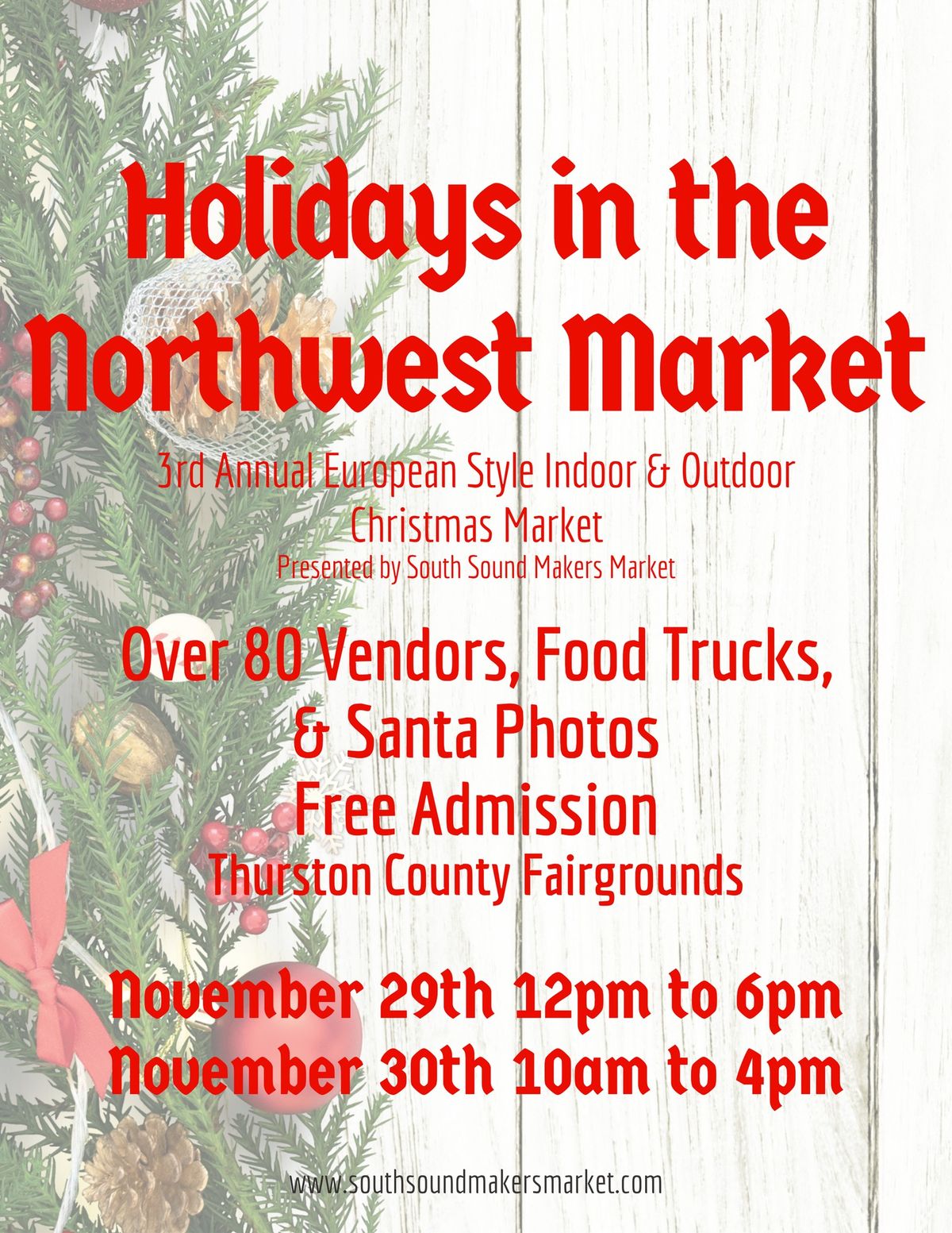 Holidays in the Northwest Market