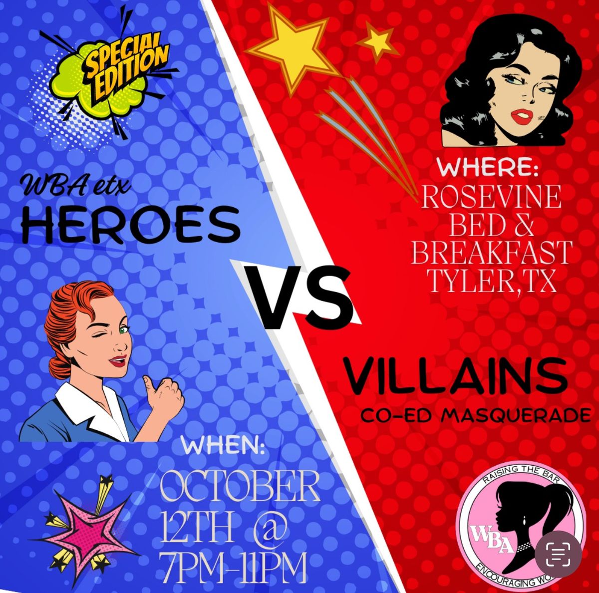 WBA Hero\u2019s vs Villains Masquerade 