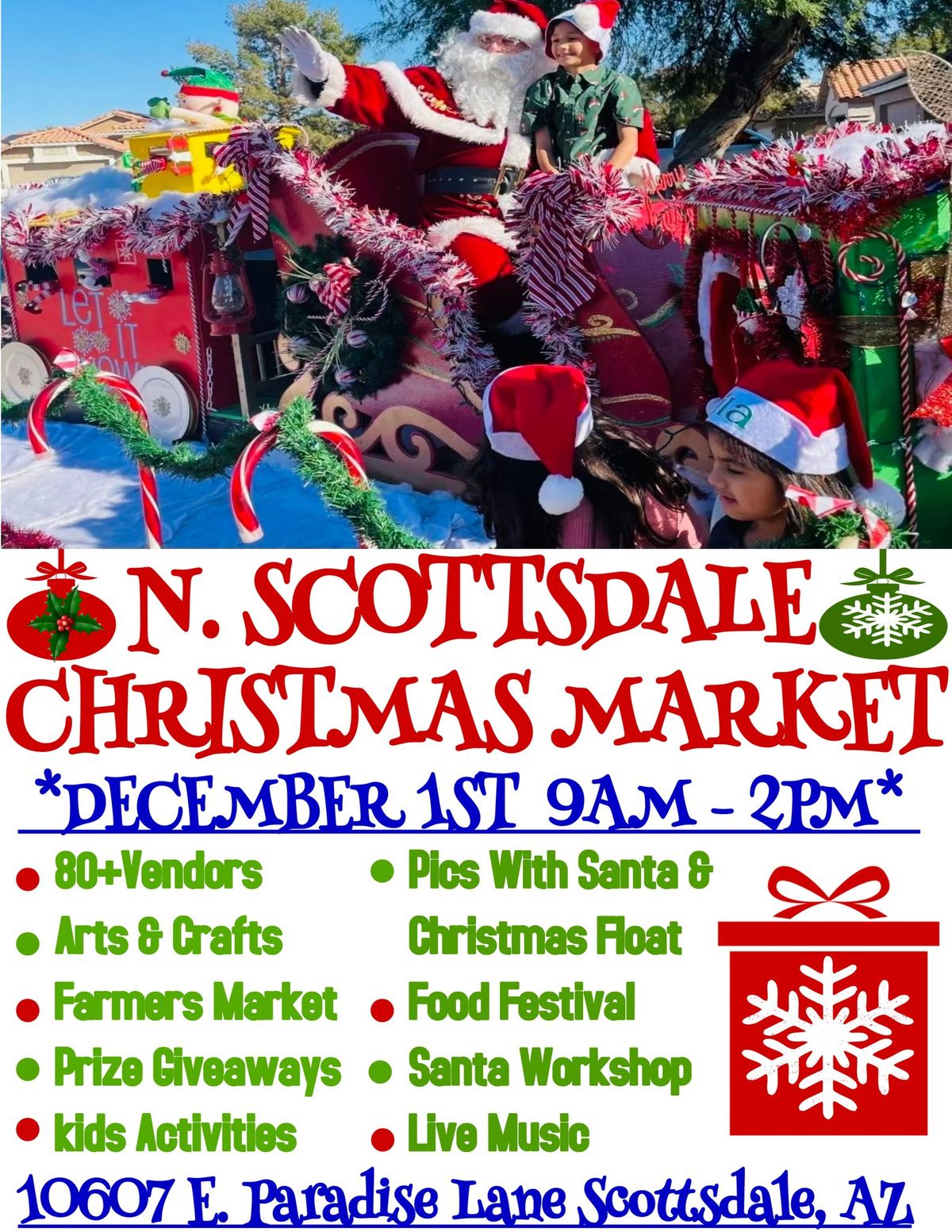 North Scottsdale Christmas Festival\/Farmers Market & Artisan Craft Show(Open To The Public)