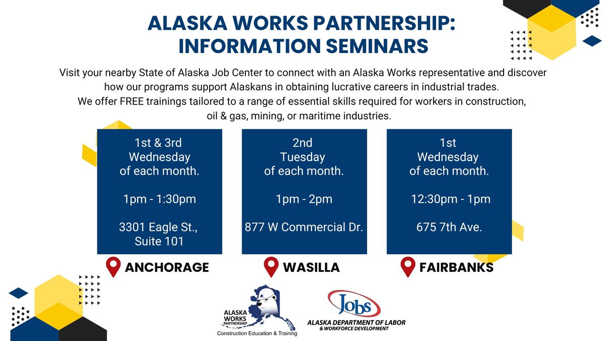 Monthly Orientation at Fairbanks Job Center