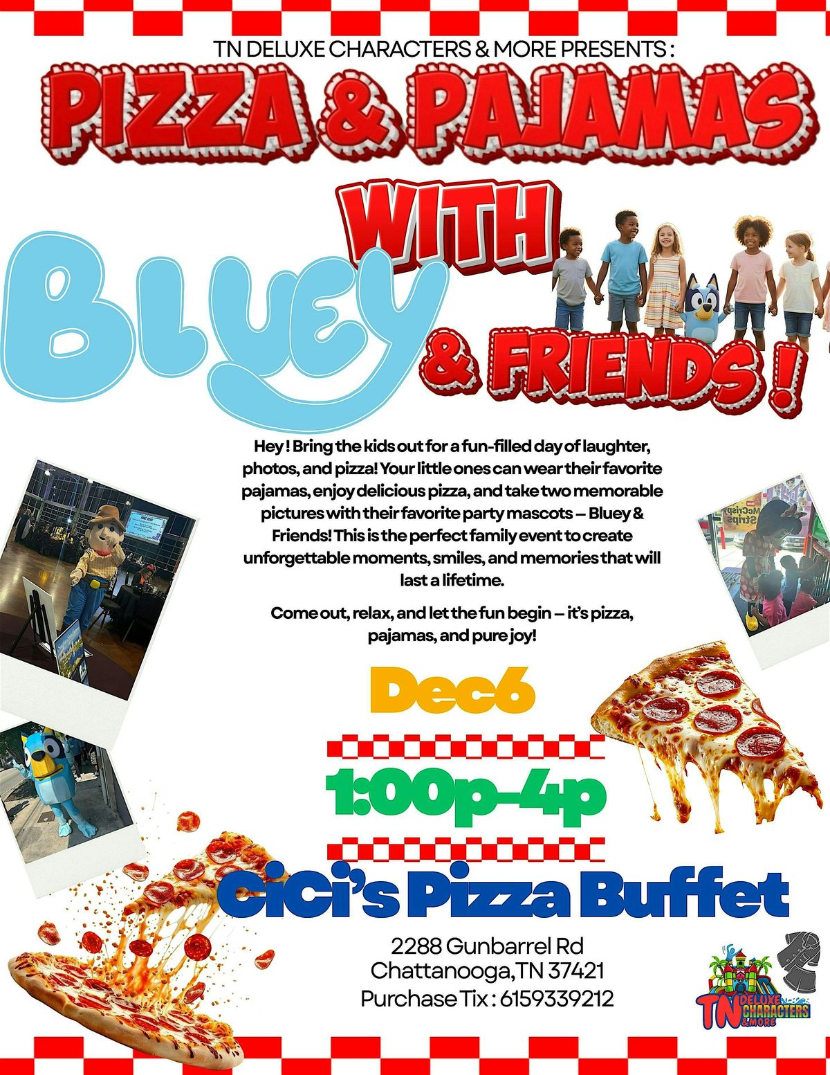 Pizza & Pajamas With Bluey & Friends !!!