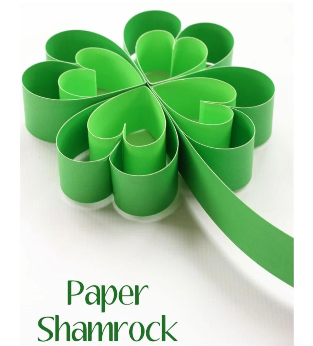 Paper Shamrocks with Dina