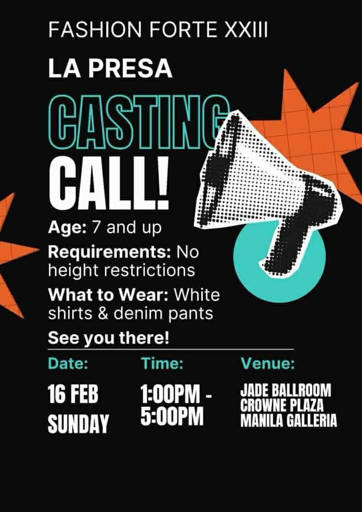 CASTING CALL FOR MODELS 