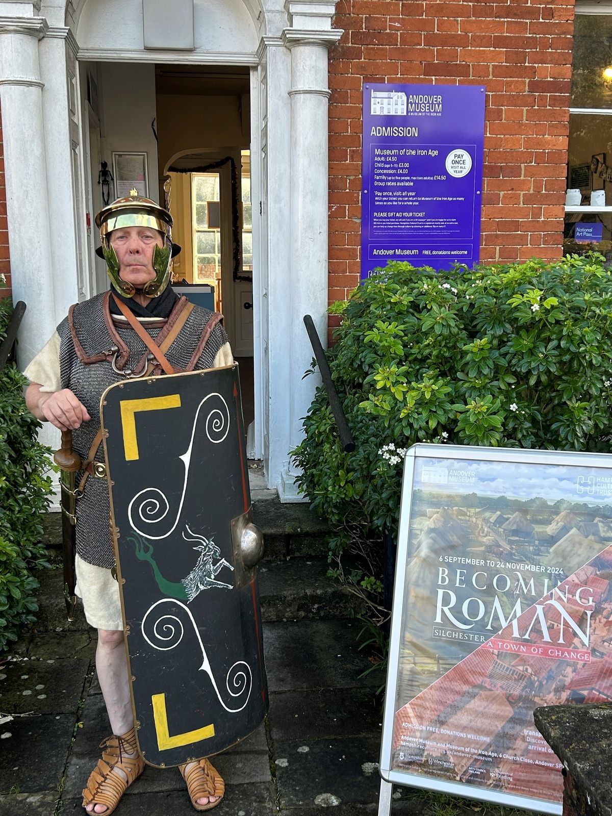 Meet a Roman at Andover Museum.