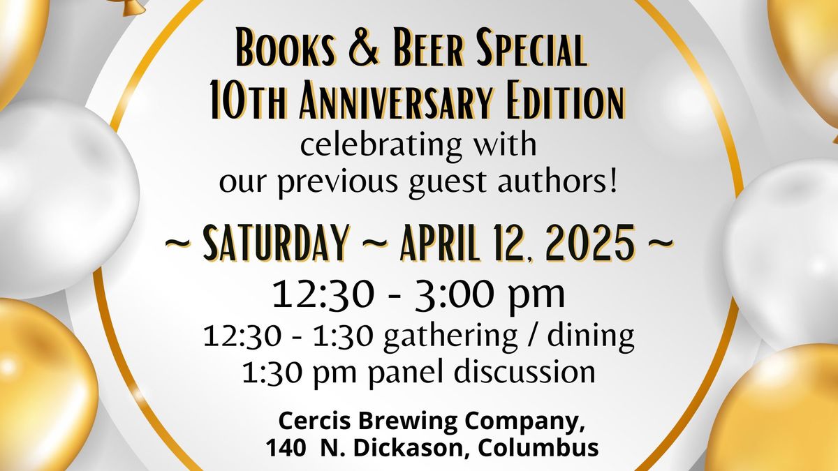 Books & Beer 10th Anniversary Celebration