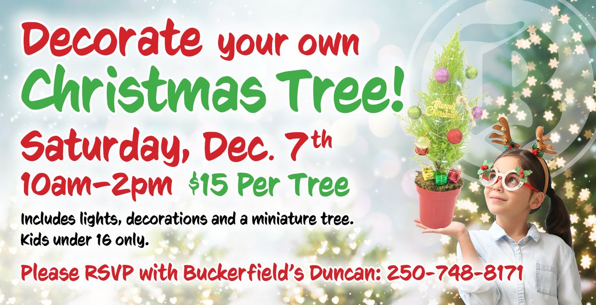 Decorate your own Christmas Tree!