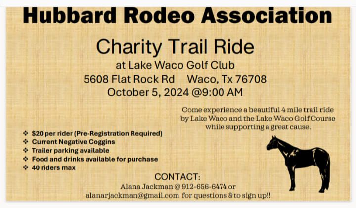 Lake Waco Golf Club Trail Ride and Golf Scramble