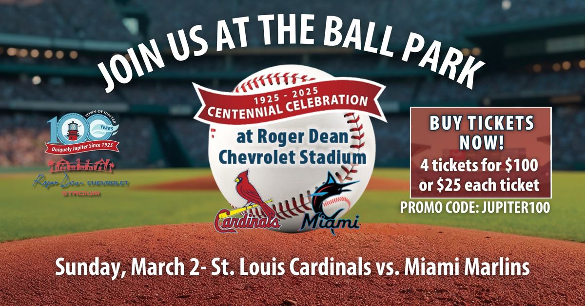 Centennial Celebration at Roger Dean Chevrolet Stadium