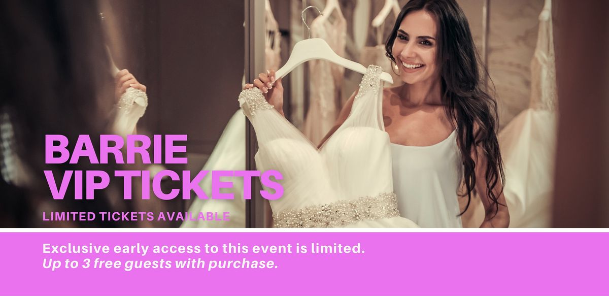 Barrie Pop Up Wedding Dress Sale VIP Early Access