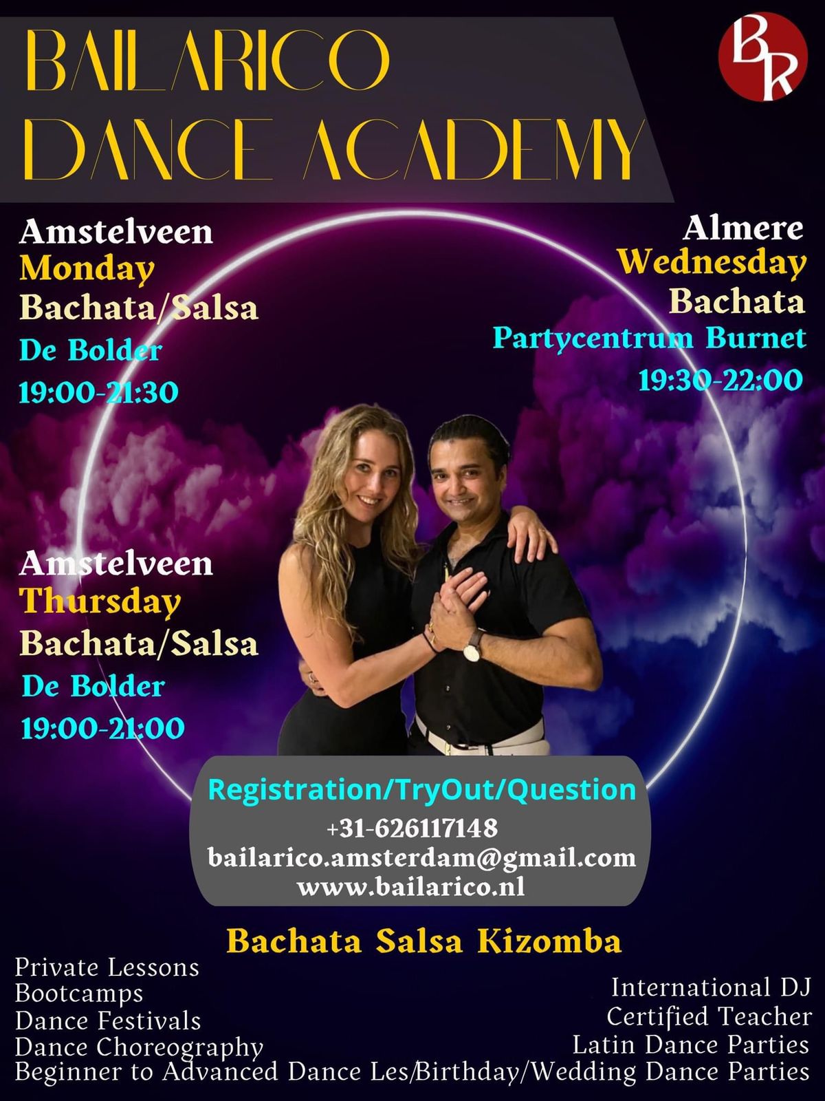 Fresh 2025 Tryout Salsa Bachata Beginner\/Intermediate Course Nov-Dec (Amstelveen)