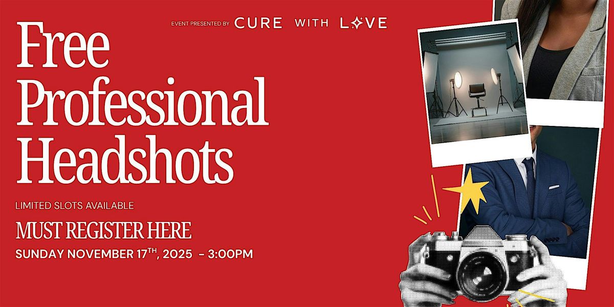 Free Professional Headshots - Must have ticket