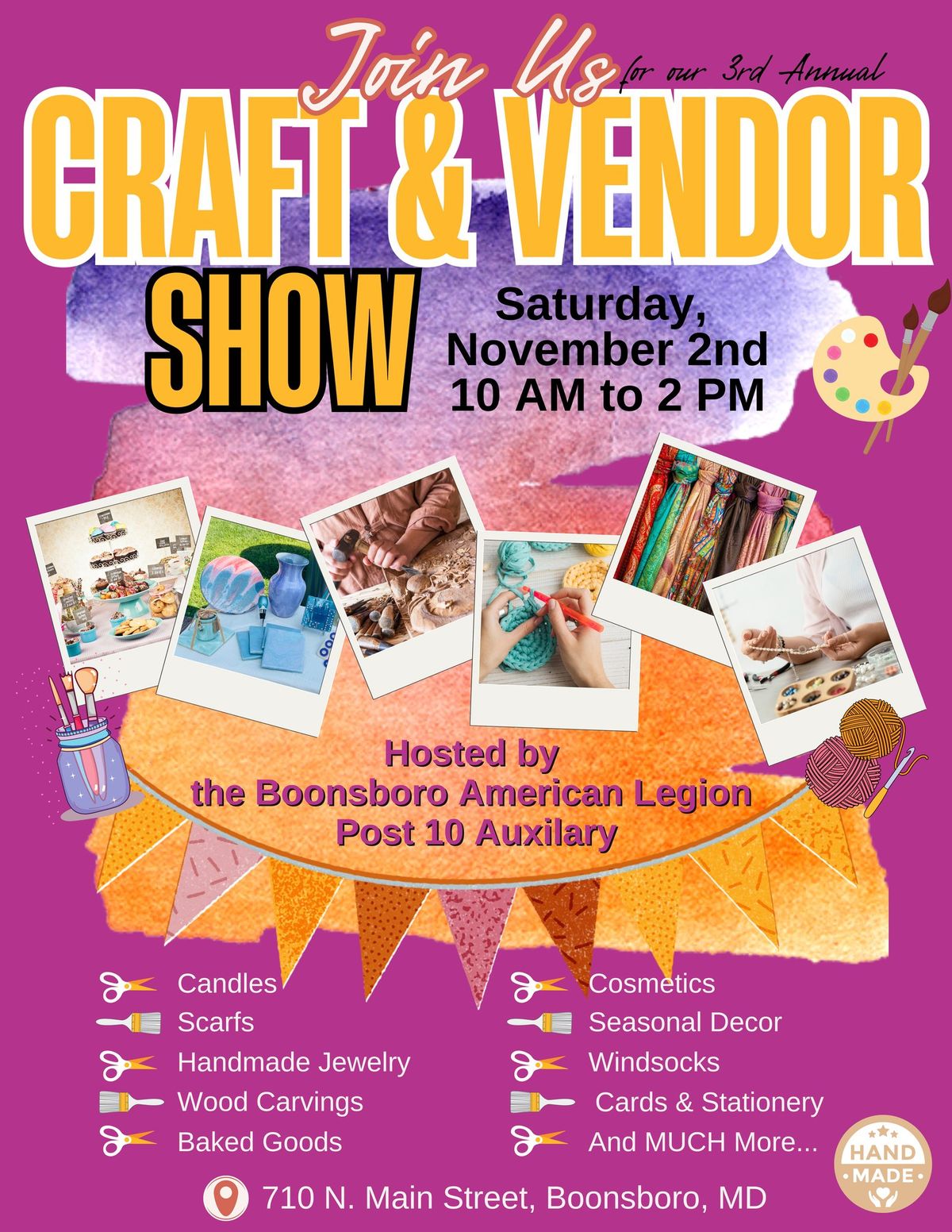 3rd Annual Craft and Vendor Show