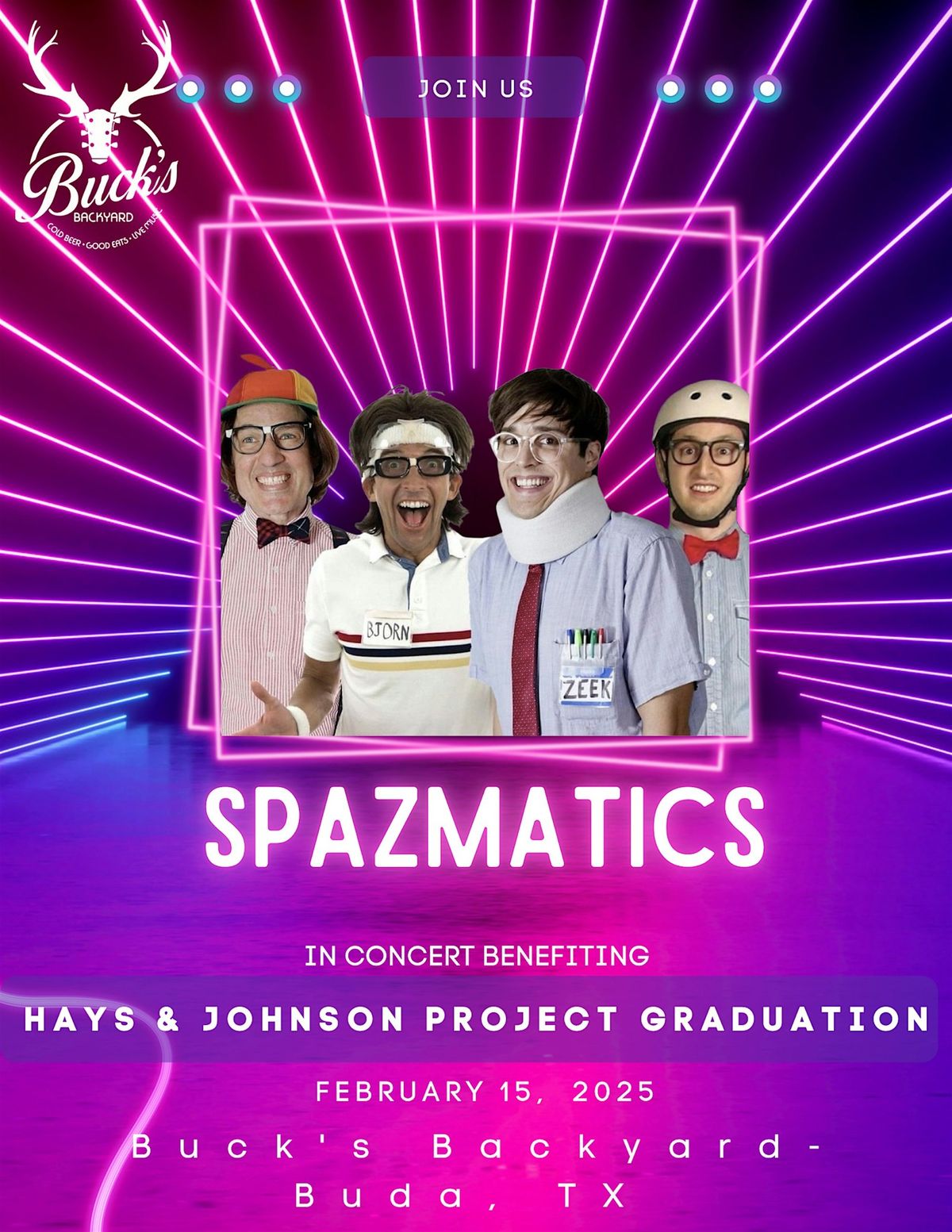 The Spazmatics Live Indoors at Buck's Backyard