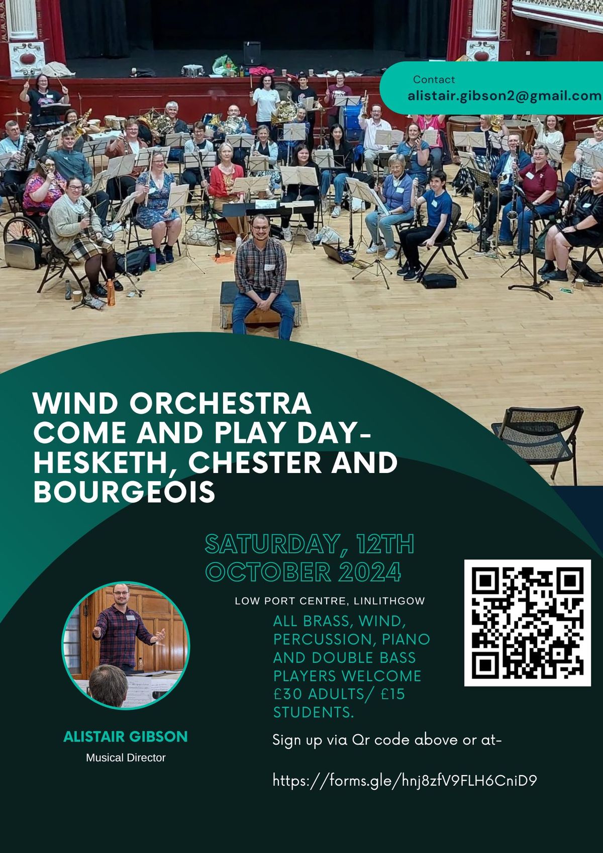 Wind Orchestra Come and Play Day- Hesketh, Chester and Bourgeois 