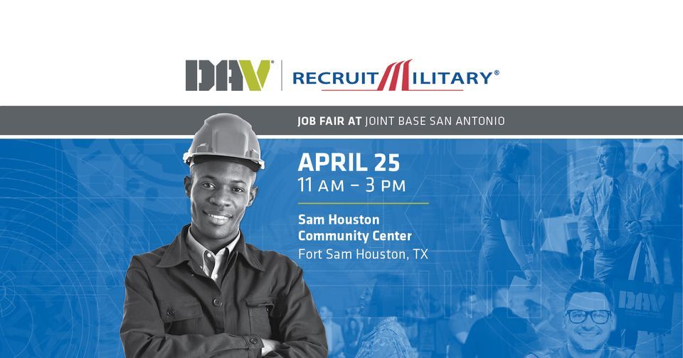 DAV | RecruitMilitary Job Fair at Joint Base San Antonio