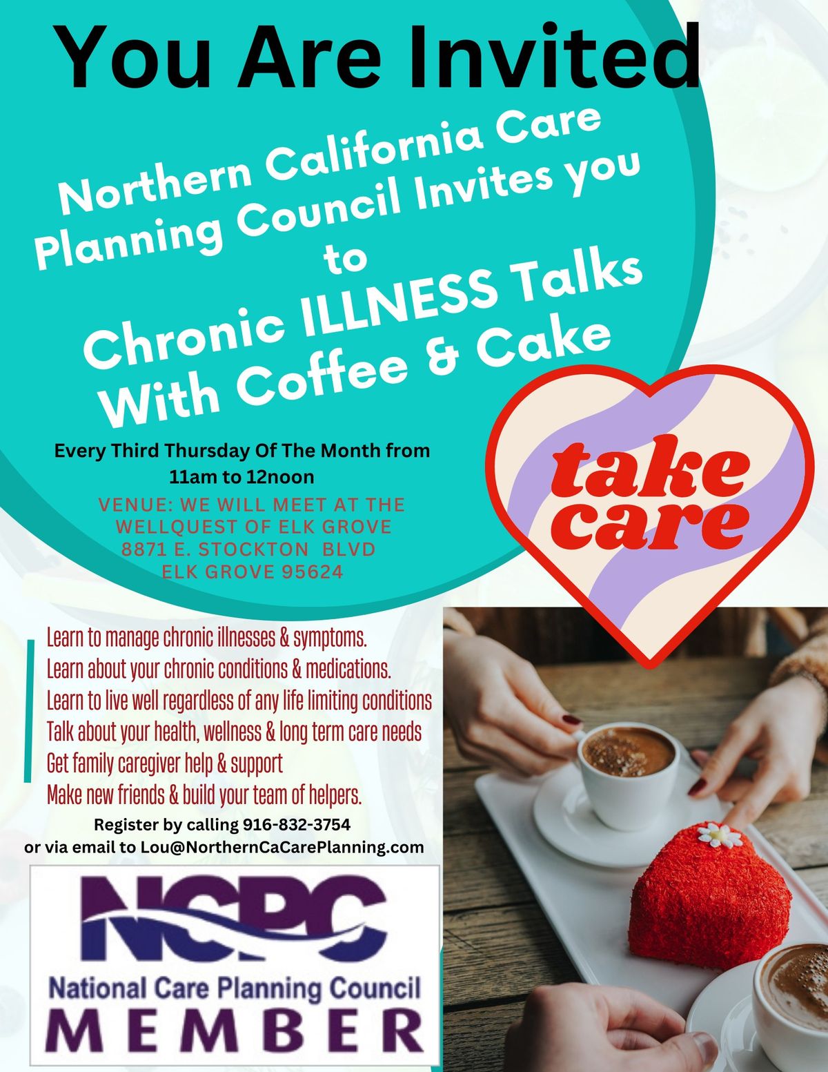 Chronic Illness Talks with Coffee & Cake