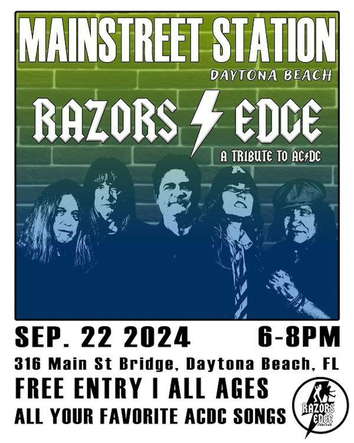 Razors Edge - A Tribute to AC\/DC at Main Street Station Sunday Funday