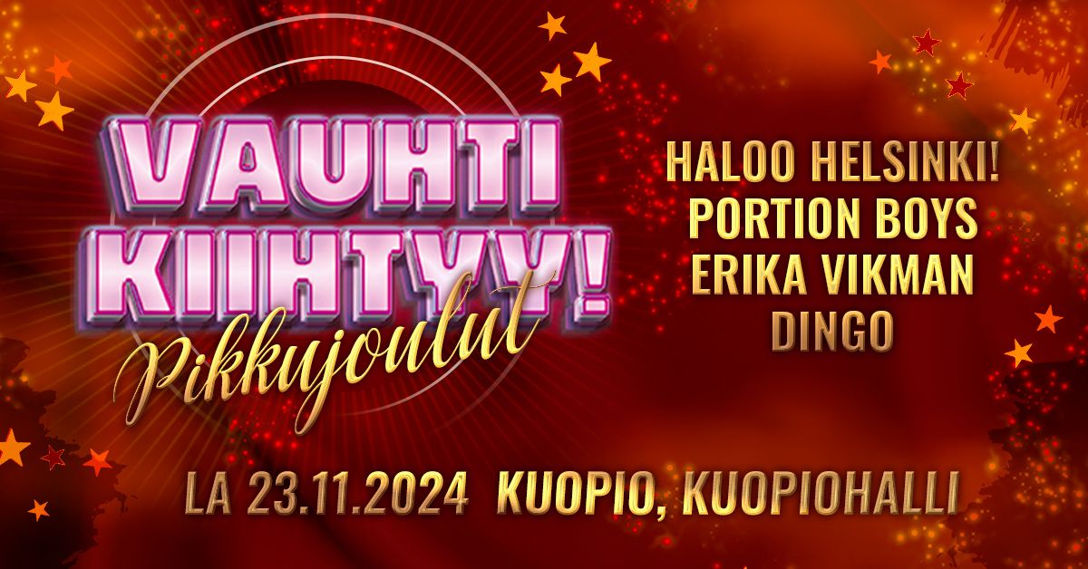 Vauhti Kiihtyy Pikkujoulut - Kuopio 23.11.2024