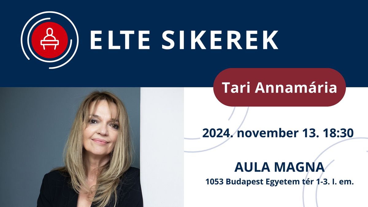 ELTE Sikerek: Tari Annam\u00e1ria