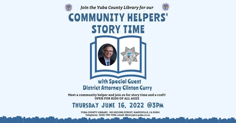 Community Helpers' Story Time with District Attorney Clinton Curry