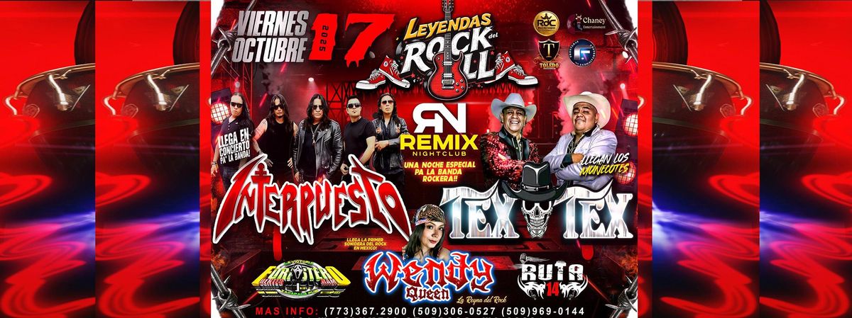 Interpuesto, Textex y Wendy Queen en Pasco