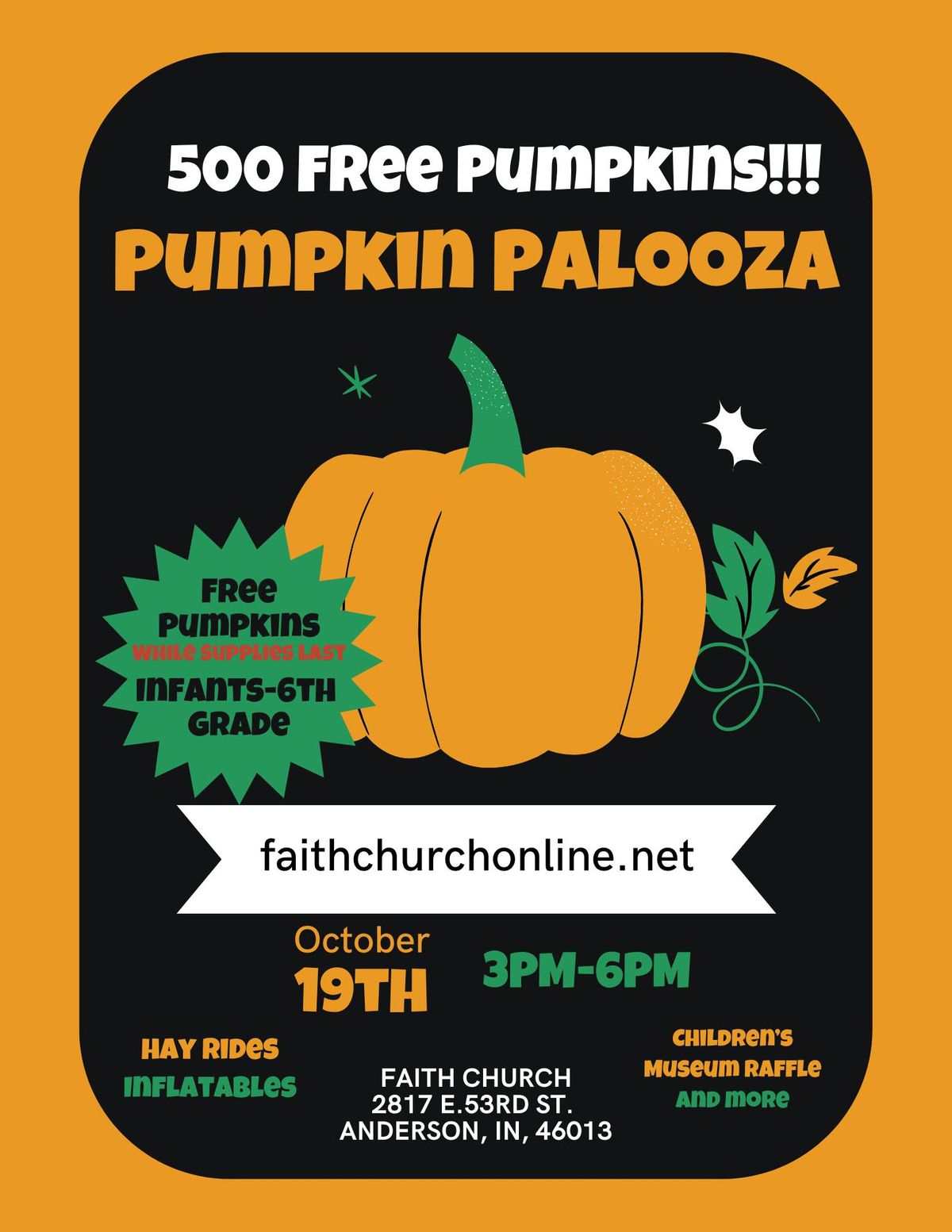 FREE PUMPKINS!! Pumpkin Palooza!