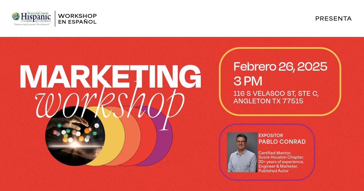  Marketing y Manejo de Redes Sociales | BCHCC Workshop en Espa\u00f1ol