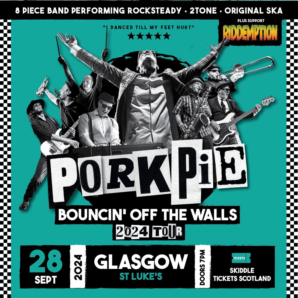 PorkPie Live plus support Riddemption