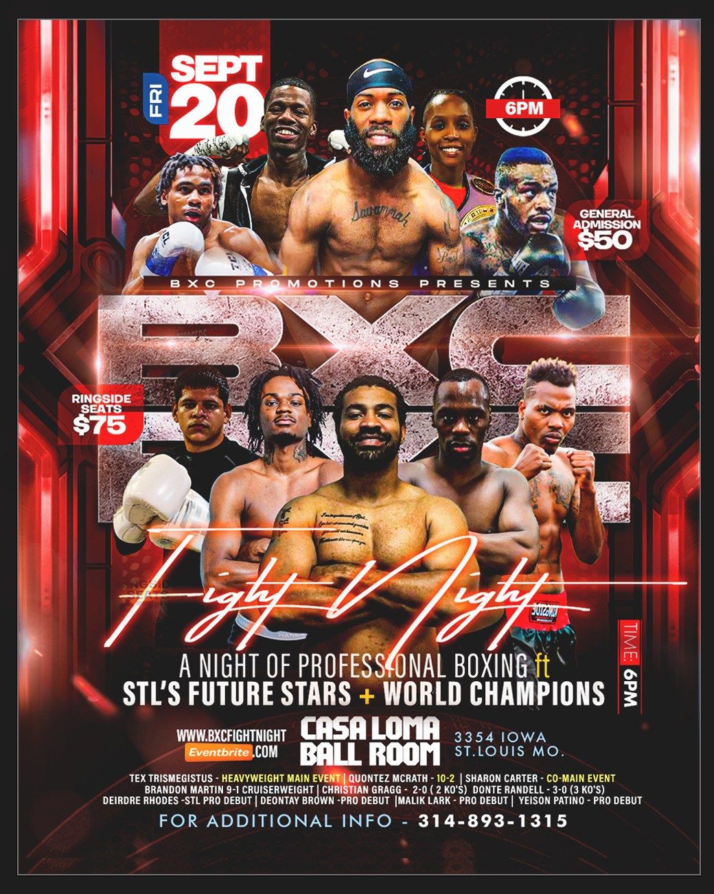 BXC FIGHT NIGHT - PRO BOXING SHOWCASE