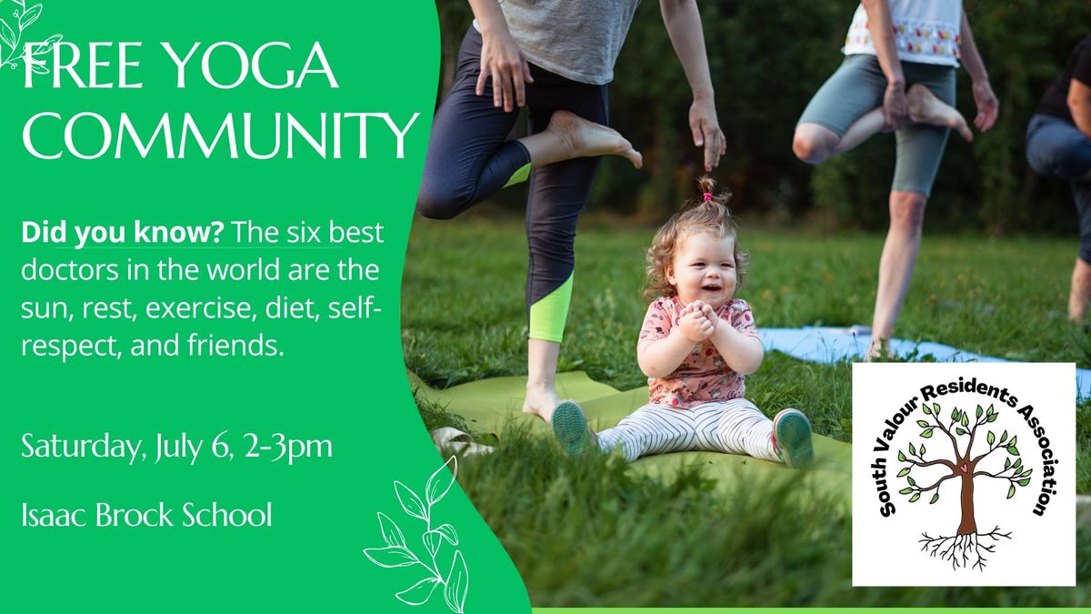 Free Outdoor Yoga for Community