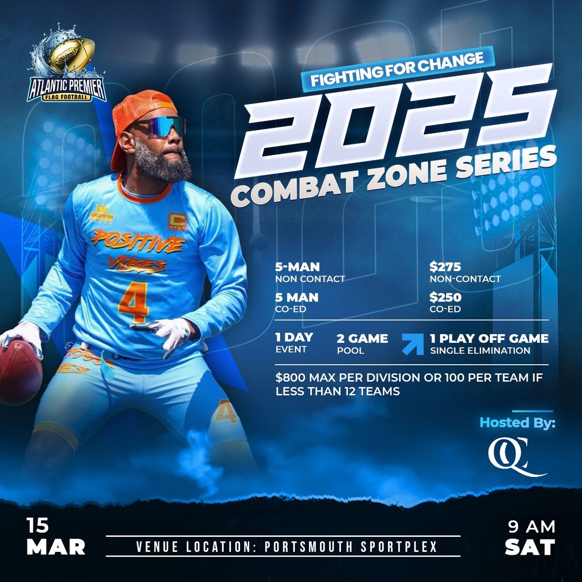 Flag Football Tournament: Combat Zone Series