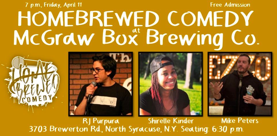 Homebrewed Comedy at McGraw Box Brewing Co. (North Syracuse)