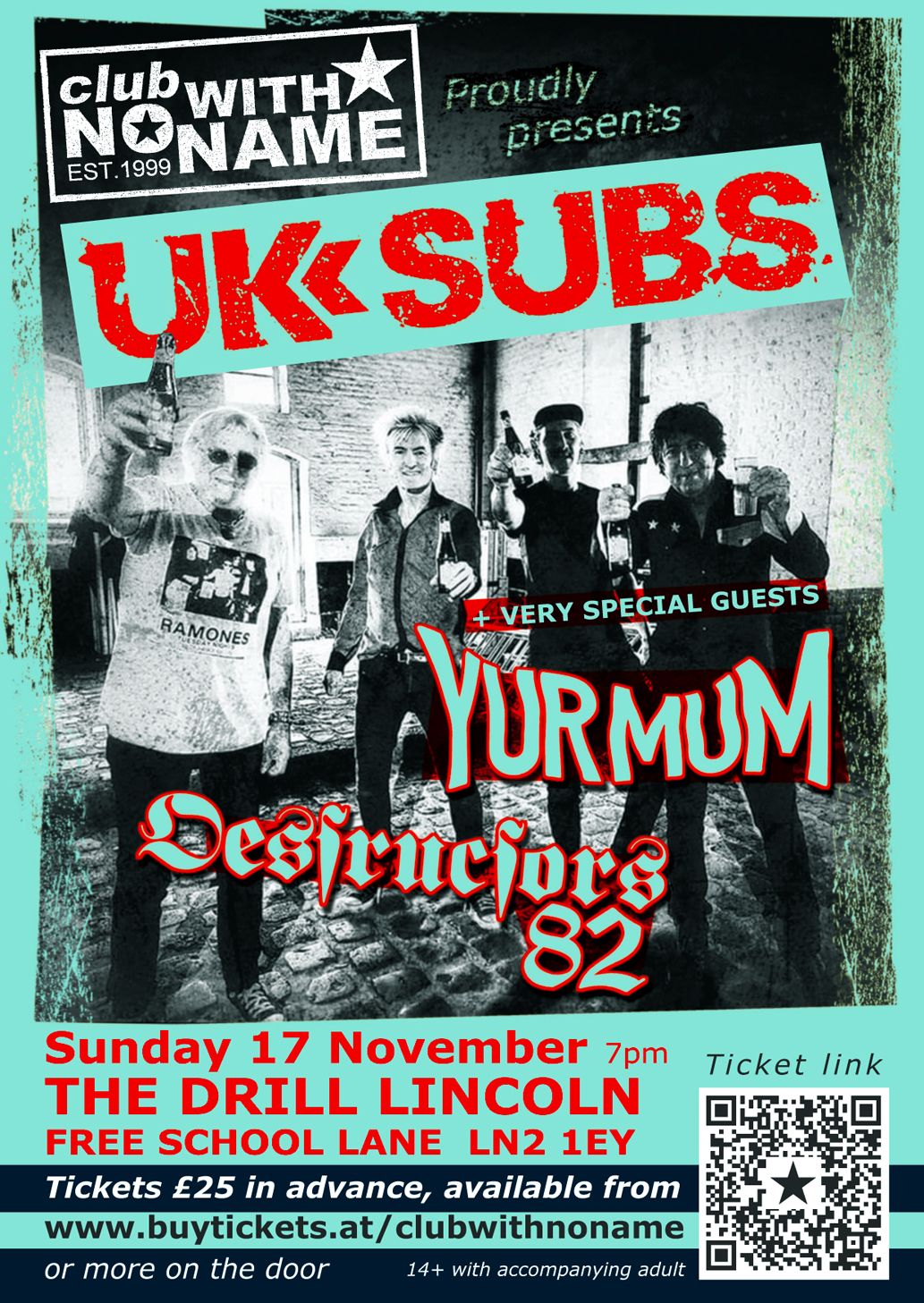 UK SUBS \/ YUR MUM \/ DESTRUCTORS 82 - CWNN at THE DRILL LINCOLN. 17\/11\/24.