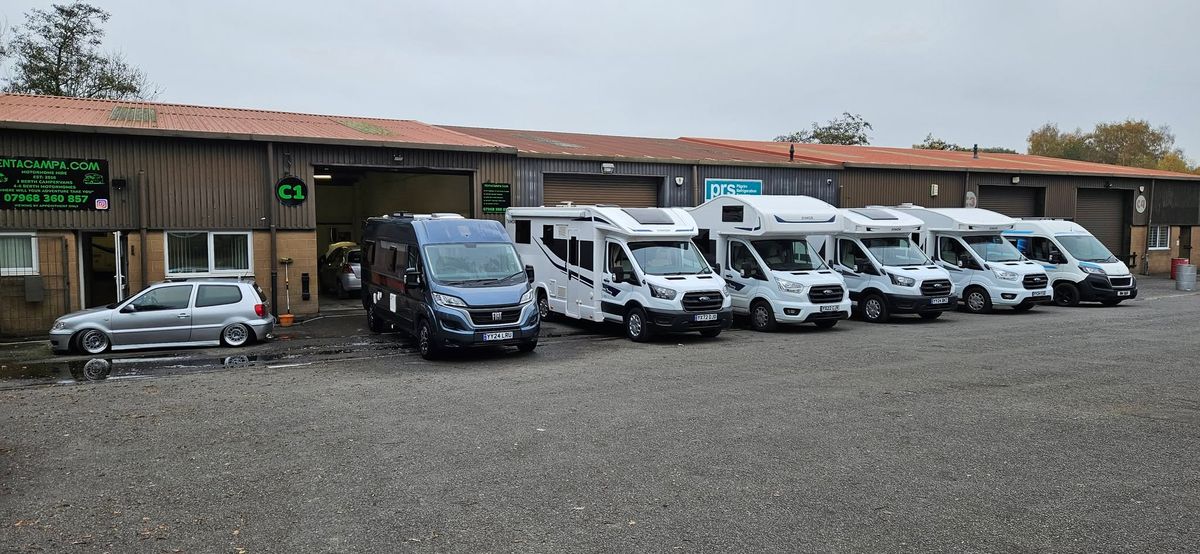 RENTACAMPA.COM OPEN DAY TO VIEW ALL OUR MOTORHOMES AND CAMPERVANS AVIALABLE FOR HIRE IN 2025