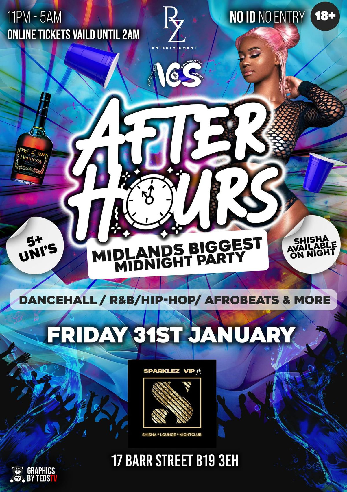 AFTER HOURS  - MIDLANDS BIGGEST MIDNIGHT PARTY \u23f0\ud83c\udf89 -