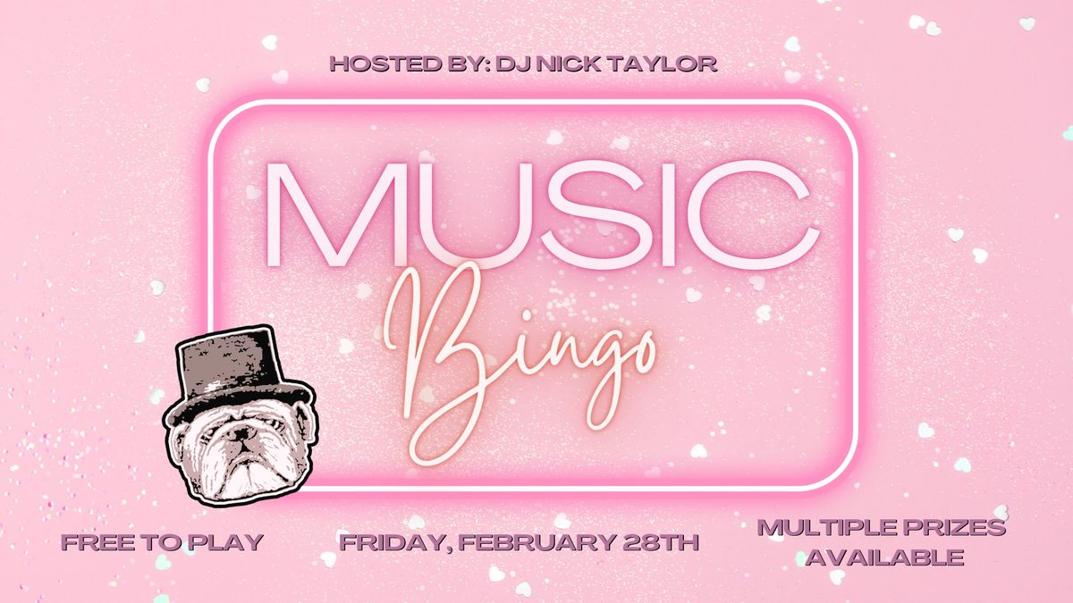 Music Bingo Hosted by DJ Nick Taylor 