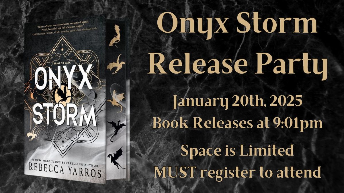 Onyx Storm Release Party